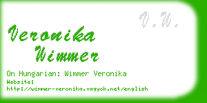 veronika wimmer business card